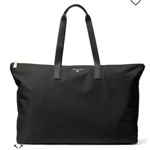 Michael Kors Black Large Jet Set Nylon Tote Bag (NWOT)